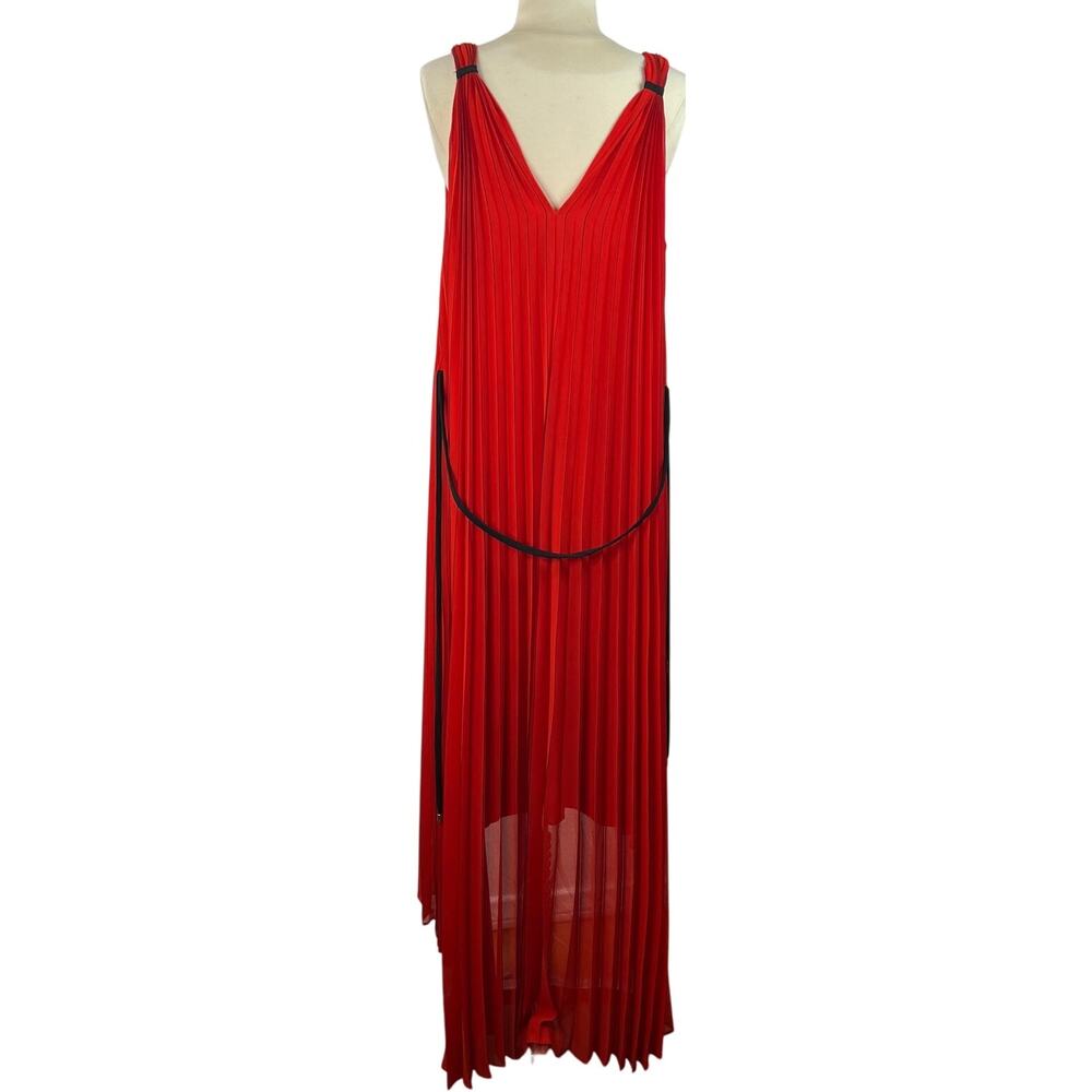 Ted Baker London Women Maleeta High/Low Red Dress Sleeveless Formal Flowy Size 4 - Picture 6 of 16